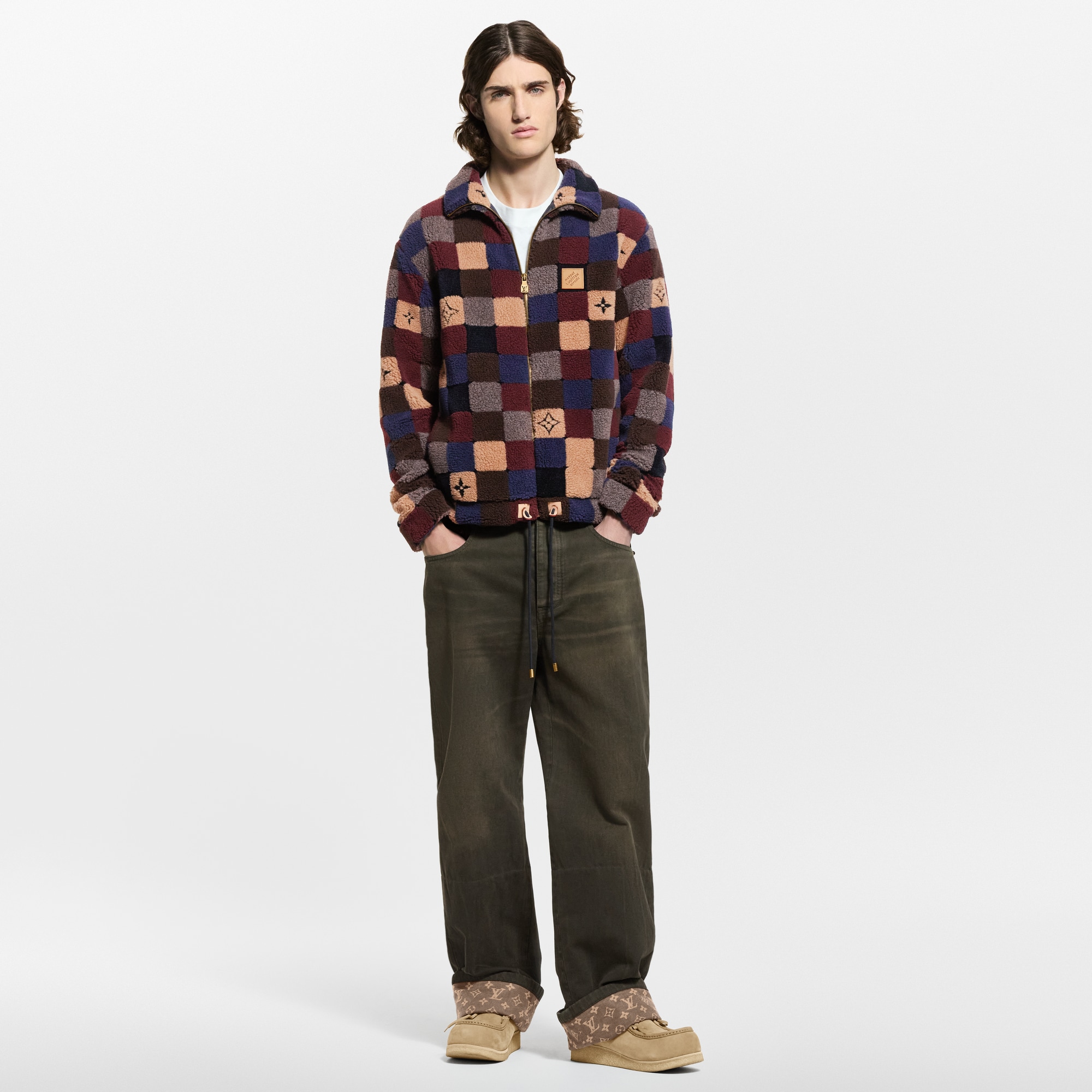 Damier Fleece Blouson - Ready-to-Wear 1AJCAV | LOUIS VUITTON